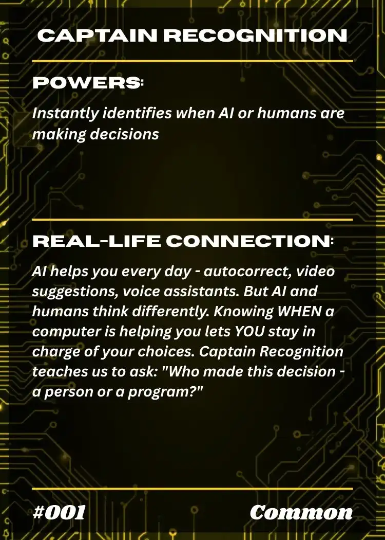 AI Safety card back with facts